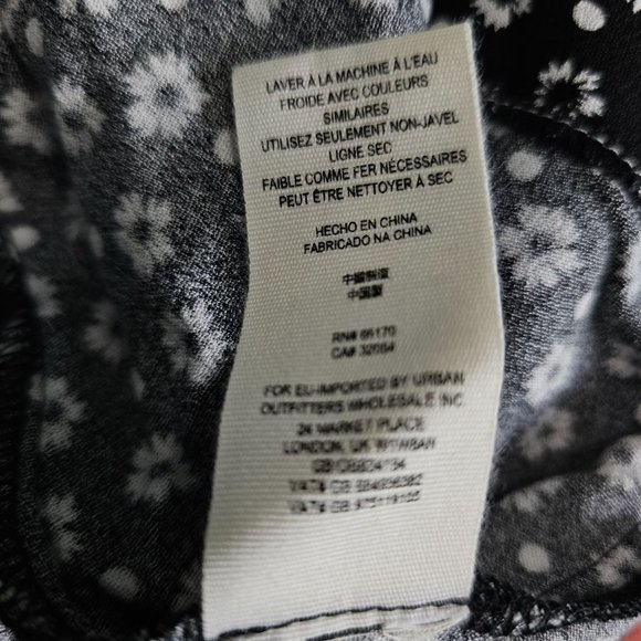 Free People Women's Floral Wonderland A-line Dress, Black, Sz S - Picture 12 of 13